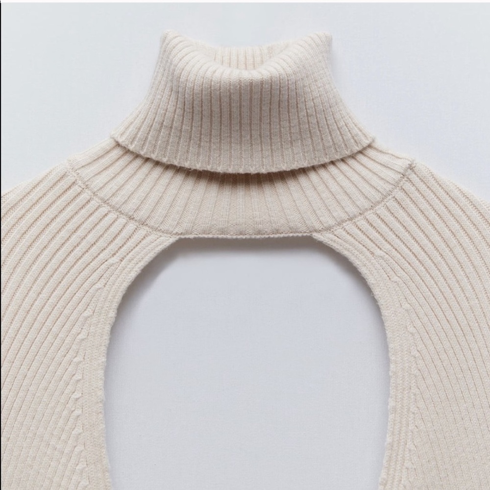 ZARA BNWT Knit Arm Warmer Sweater - Picture 14 of 16
